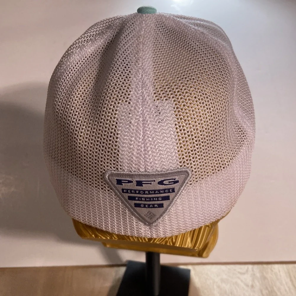 PFG Performance Fishing‎ Gear Fitted Trucker Hat Teal S/M Colorblock Columbia